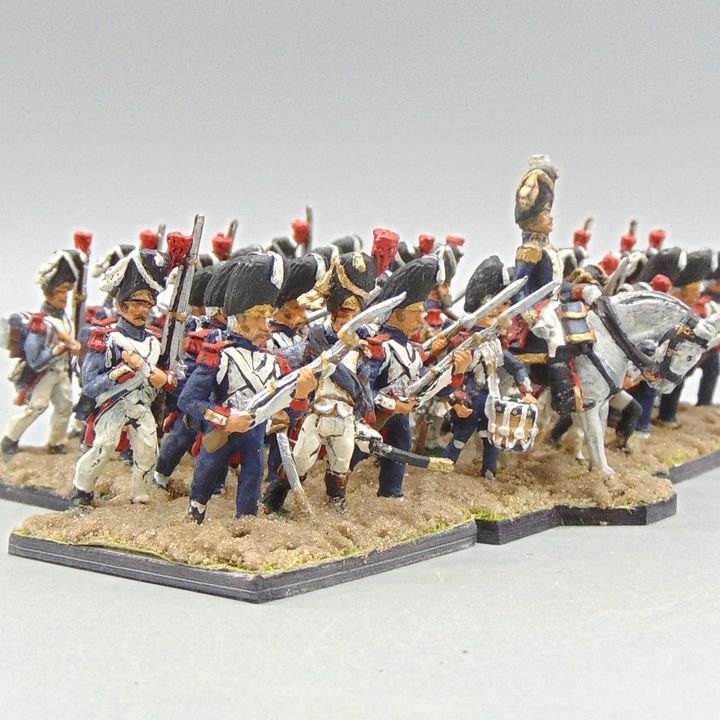 Lot De 50 Figurines étain 'Grands Régiments De Waterloo' - Médaillier Franklin, 54mm