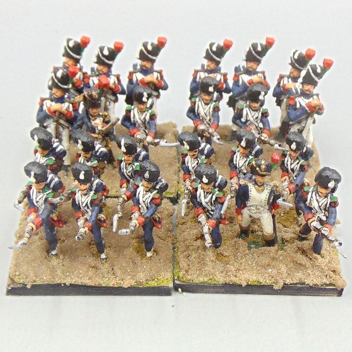 Grade E - Hinchliffe/Foremost Figures - Napoleonic - French Old Guard Chasseur Unit