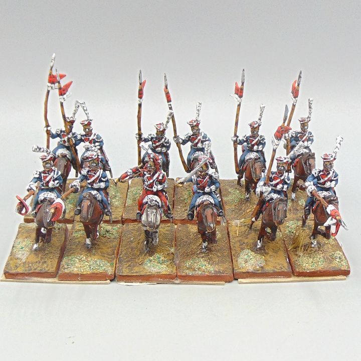 Grade D - Warlord Games(?) - Napoleonic - French 'Polish' Guard Lancers Unit