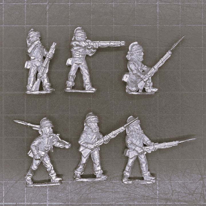 Wargames Foundry, Indian Mutiny: British Infantry Wicker Helmets