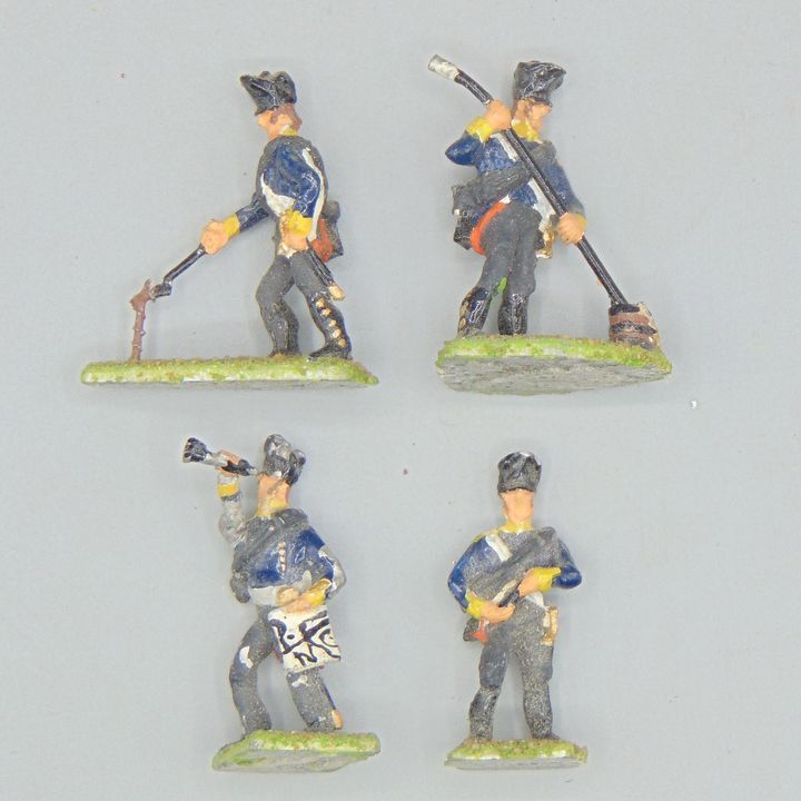 Grade F - Hinchliffe Figures - Napoleonic -  Prussian Foot Artillery Crew