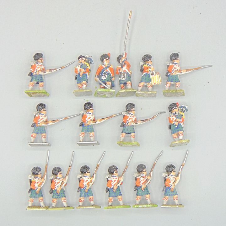 Grade E - Minifigs - Napoleonic -  British Highland Infantry