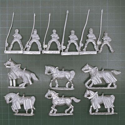 Front Rank Miniatures, HYW: Mounted Men at Arms with Lances