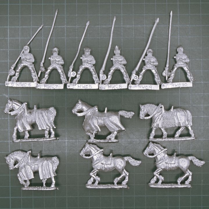 Front Rank Miniatures, HYW: Mounted Men at Arms with Lances