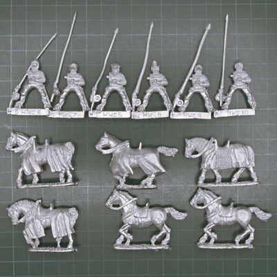 Front Rank Miniatures, HYW: Mounted Men at Arms with Lances