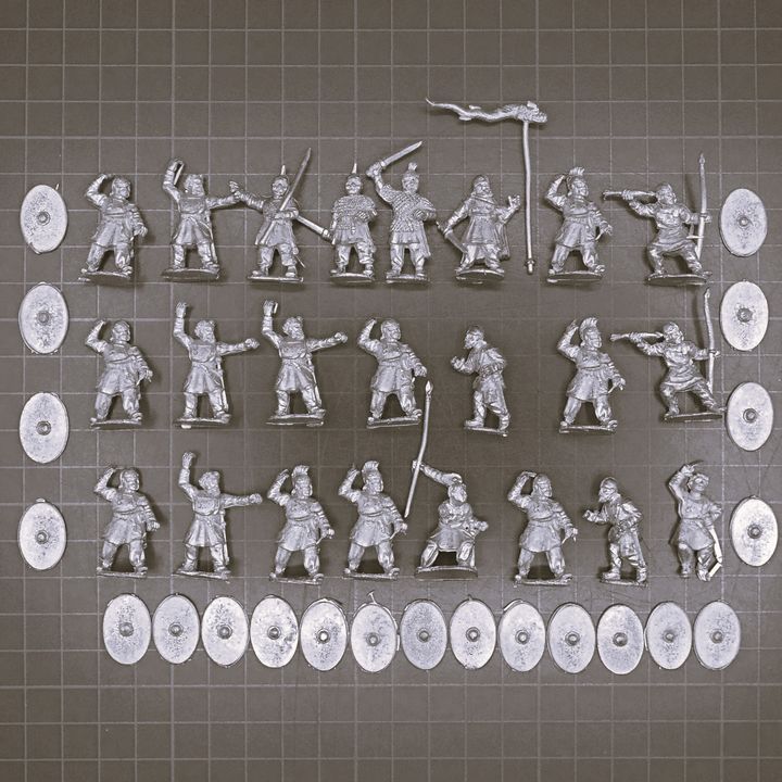 Wargames Foundry, Late Roman: Unarmoured Infantry Unit