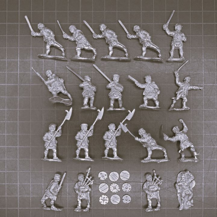 Dixon Miniatures, ECW/Jacobite Rebellions: Highland Clansmen
