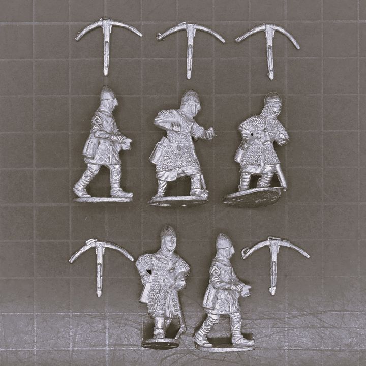 Footsore Miniatures, Dark Ages: Armoured Norman Crossbowmen