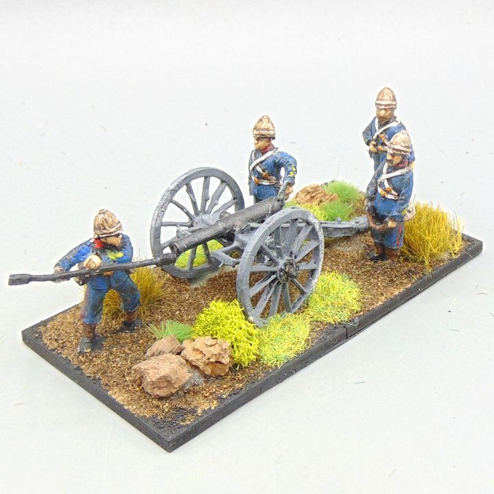 Grade E - Perry Miniatures - Zulu War - British Field Gun & Crew