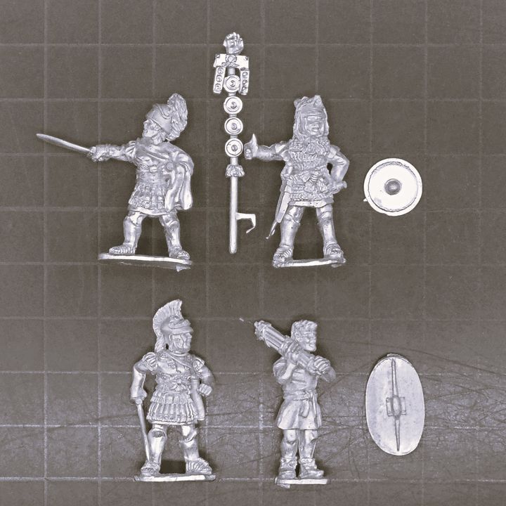 1st Corps Miniatures, Republican Roman: Dismounted Generals Command Group