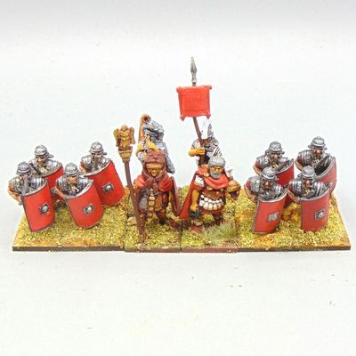Grade E - Wargames Foundry/Aventine Miniatures - Early Imperial Roman Legionary Unit in Segmenta Armour