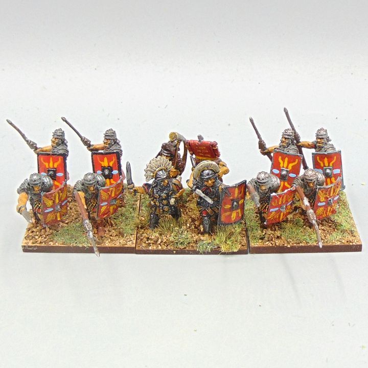 Grade E - Warlord Games - Early Imperial Roman Legionary Unit in Segmenta Armour