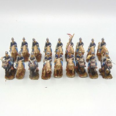 Grade E - Minifigs - ACW -  Union Cavalry Unit