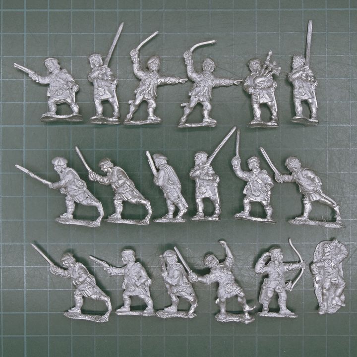 Dixon Miniatures, ECW/Jacobite Rebellions: Highland Clansmen