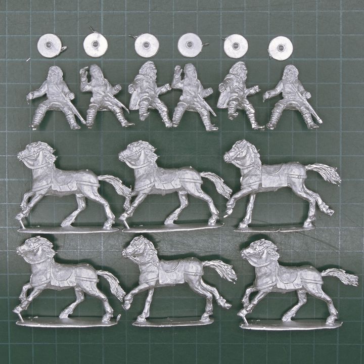 Footsore Miniatures, Dark Ages: Early Saxon Cavalry