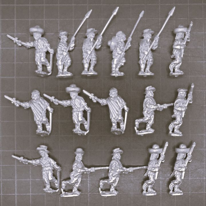 1st Corps Miniatures, US/Mexican War: Armed Mexican Peasants