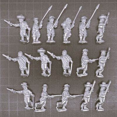 1st Corps Miniatures, US/Mexican War: Armed Mexican Peasants