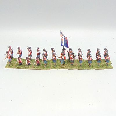 Grade E - Essex Miniatures/Unidentified Manufacturer - Napoleonic -  British Highland Infantry Unit