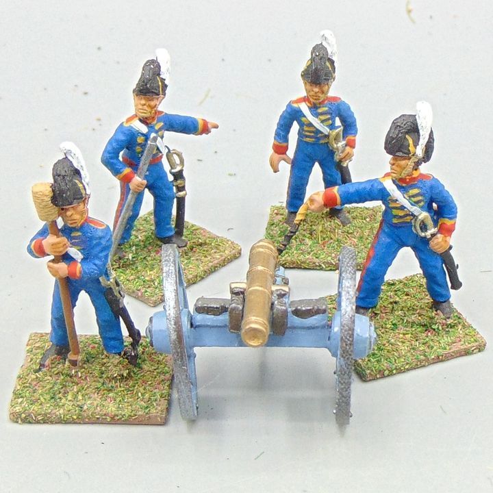 Grade E - Essex Miniatures - Napoleonic -  British Royal Horse Artillery Field Gun & Crew