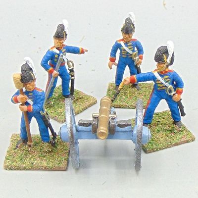 Grade E - Essex Miniatures - Napoleonic -  British Royal Horse Artillery Field Gun & Crew