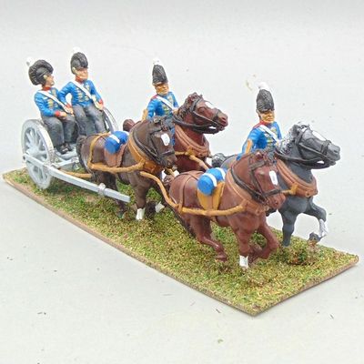 Grade E - Essex Miniatures - Napoleonic -  British Royal Horse Artillery Limber & Drivers