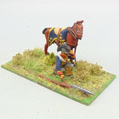 Grade D - Warlord Games - Napoleonic -  British Royal Horse Artillery Rocketeer with Rocket