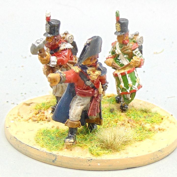 Grade D - Warlord Games - Napoleonic -  Peninsular War British Infantry Colonel Command Group