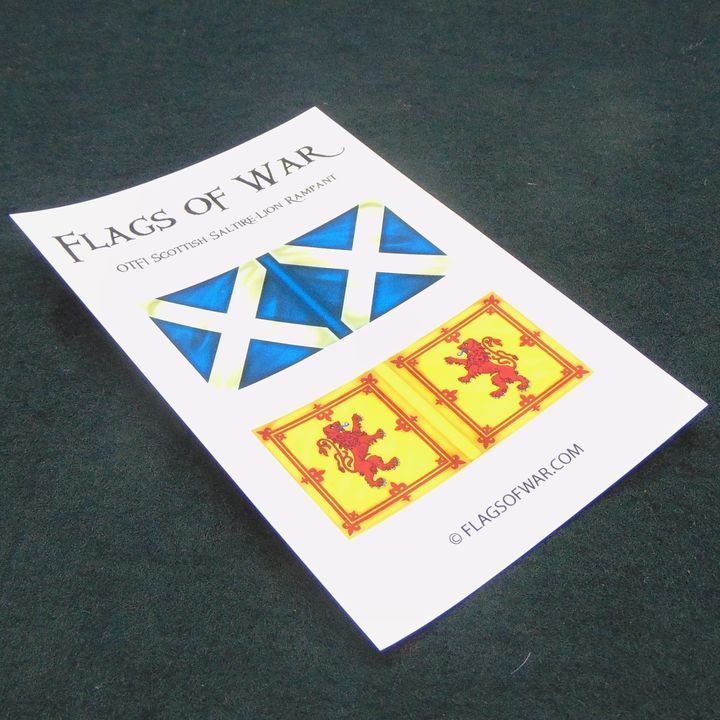 28mm, Flags of War, Medieval: Scottish Saltire & Lion Rampant