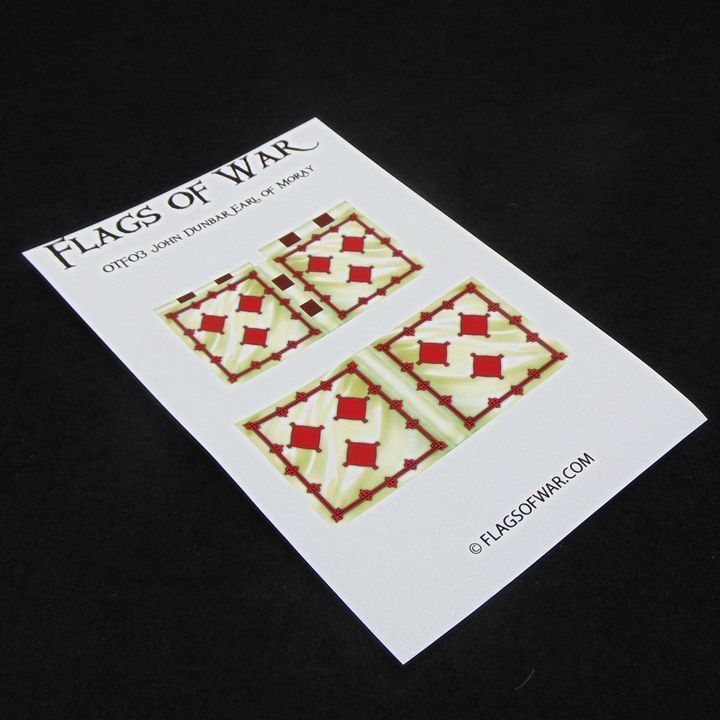 28mm, Flags of War, Medieval: Flags of John Dunbar, Earl of Moray