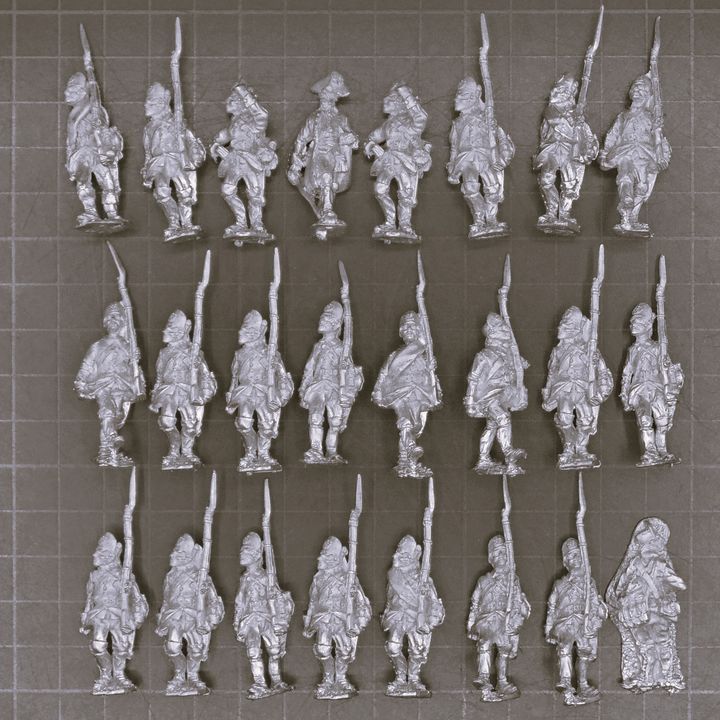 Elite Miniatures, Napoleonic Revolutionary Wars: Austrian 'German' Musketeers, March Attack