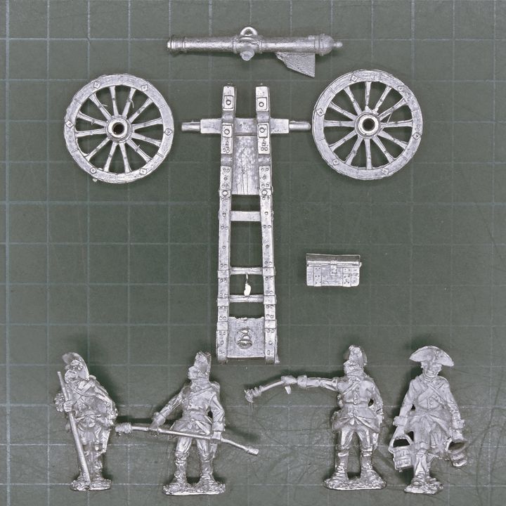 Elite Miniatures, Napoleonic Revolutionary Wars: Austrian 12lb Field Gun & Position Battery Crew