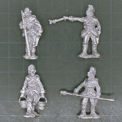 Elite Miniatures, Napoleonic Revolutionary Wars: Austrian 'German' Musketeer Battalion Artillery Crew