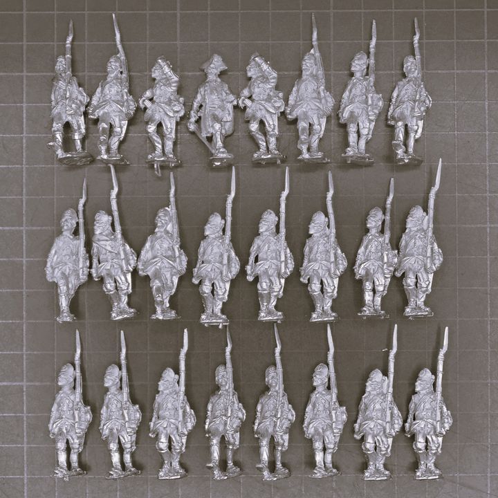Elite Miniatures, Napoleonic Revolutionary Wars: Austrian 'German' Musketeers, March Attack