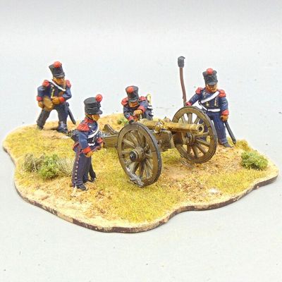 Grade D - Perry Miniatures - Napoleonic -  French Line Foot Artillery Field Gun & Crew