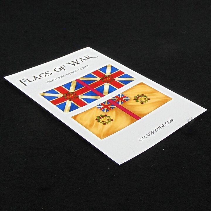 28mm, Flags of War, FIW: British 22nd Regiment of Foot