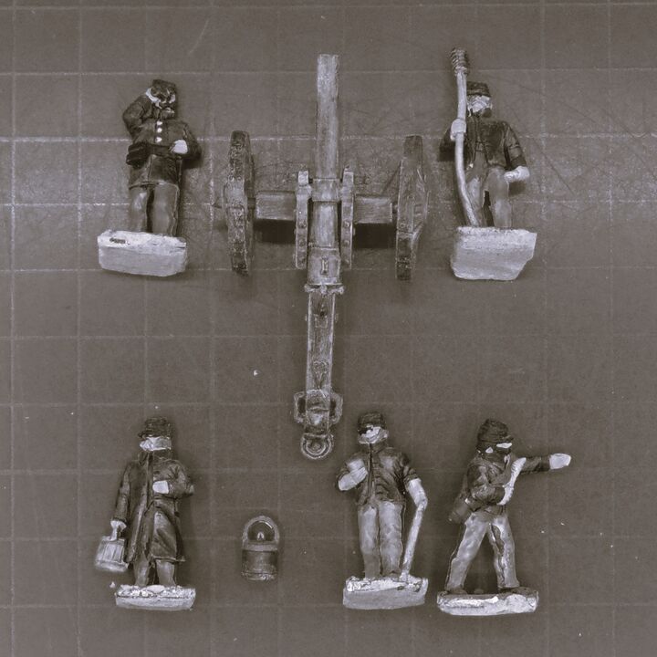 Minifigs, ACW: Union Rifled Field Gun & Crew