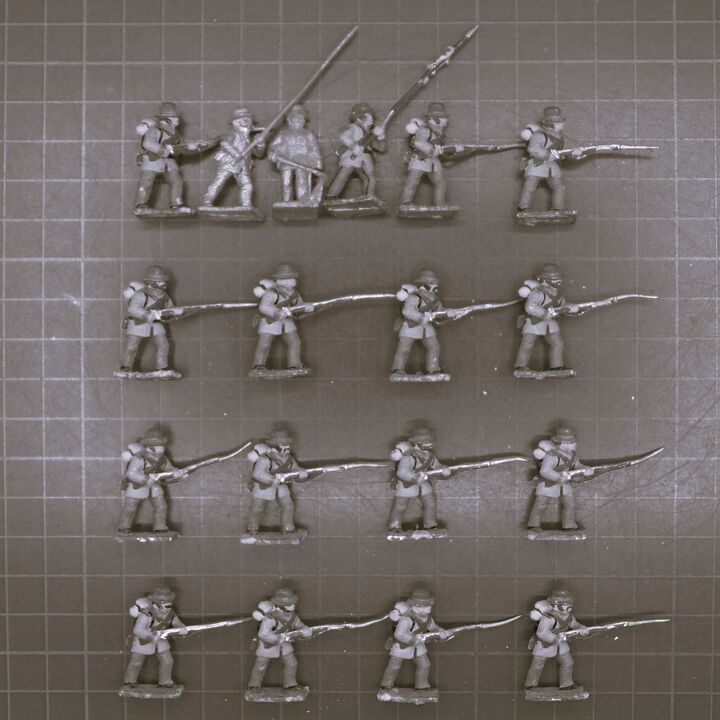Minifigs, ACW: Confederate Infantry in Hats