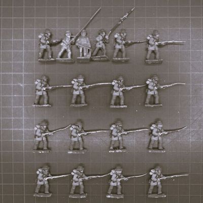 Minifigs, ACW: Confederate Infantry in Hats