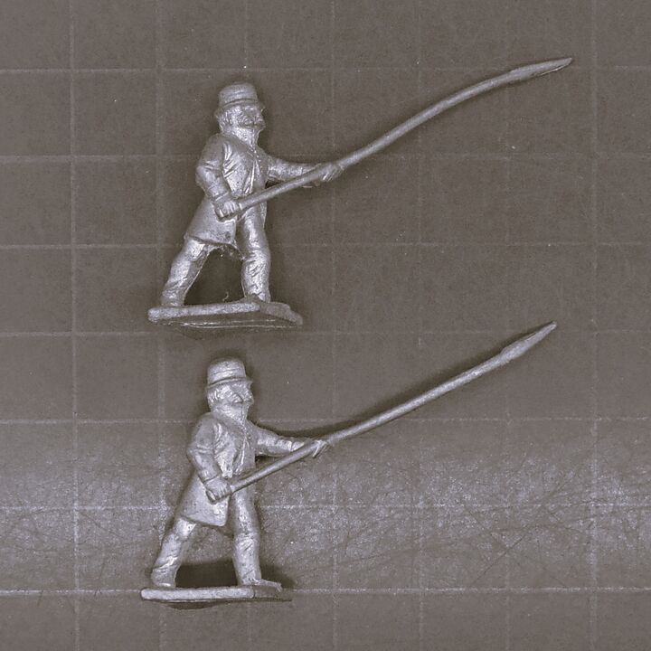 Minifigs, ACW: Union Irregular Infantry Standard Bearers