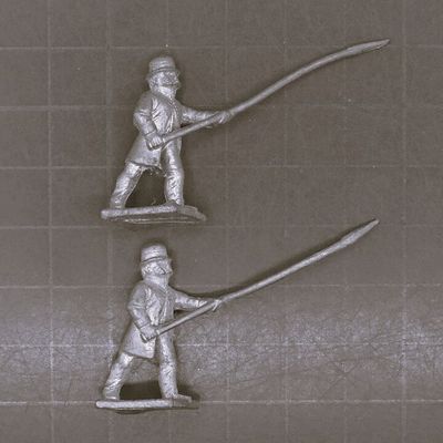 Minifigs, ACW: Union Irregular Infantry Standard Bearers