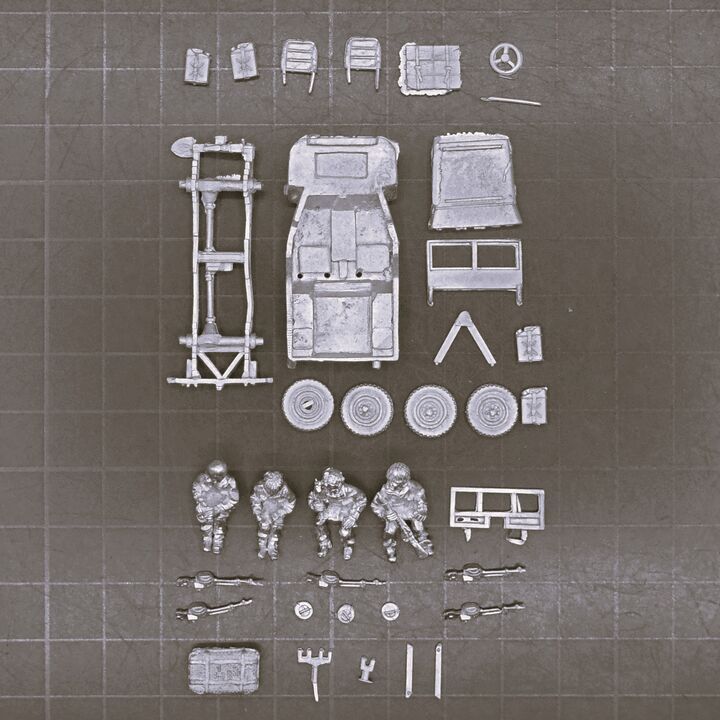SHQ Miniatures, WW2: British Airborne Jeep with Recce Jeep Conversion Kit