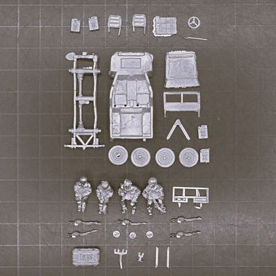 SHQ Miniatures, WW2: British Airborne Jeep with Recce Jeep Conversion Kit