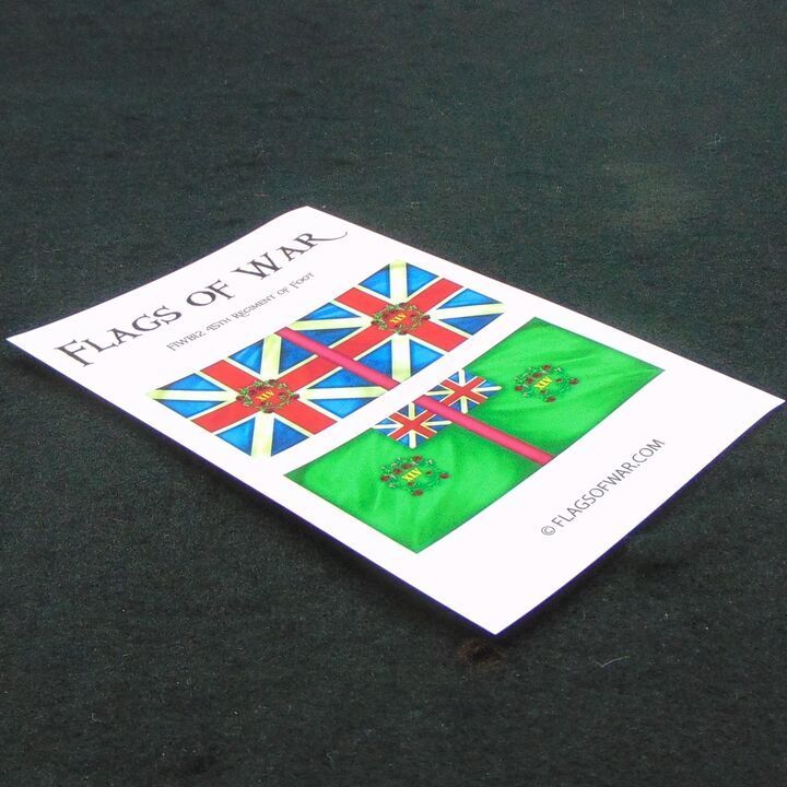 28mm, Flags of War, FIW: British 45th Regiment of Foot