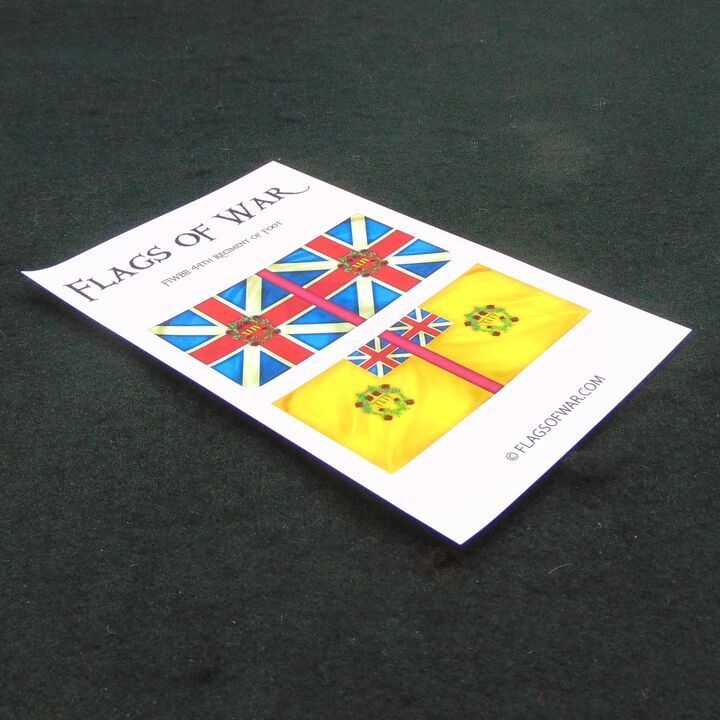 28mm, Flags of War, FIW: British 44th Regiment of Foot