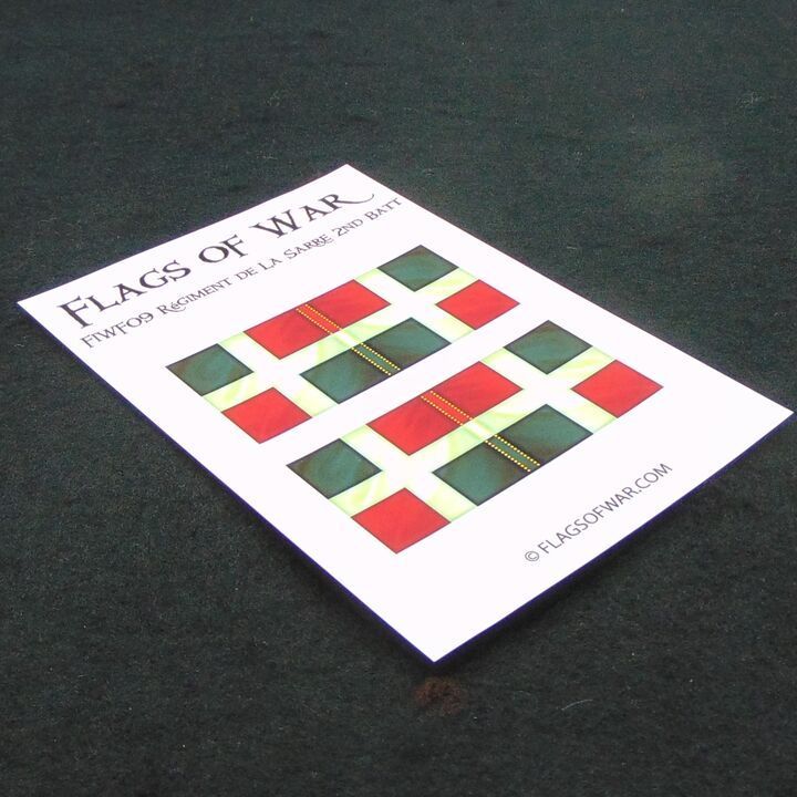 28mm, Flags of War, FIW: French Regiment De La Sarre  2nd Batt