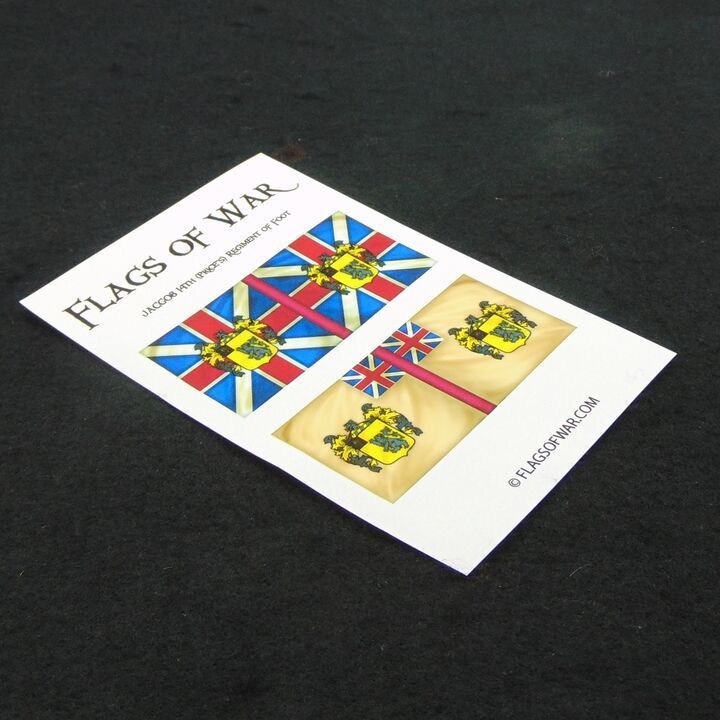 28mm, Flags of War, Jacobite Rebellions:  14th (Price's) Regiment of Foot