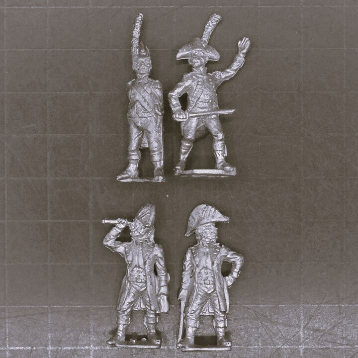 Essex Miniatures, Napoleonic: Early French Infantry officers