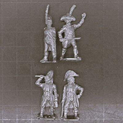 Essex Miniatures, Napoleonic: Early French Infantry officers