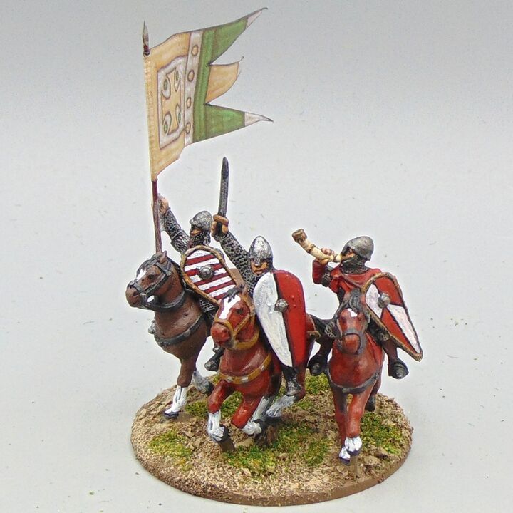 Grade C - Wargames Foundry - Dark Ages - Mounted Norman Command Group