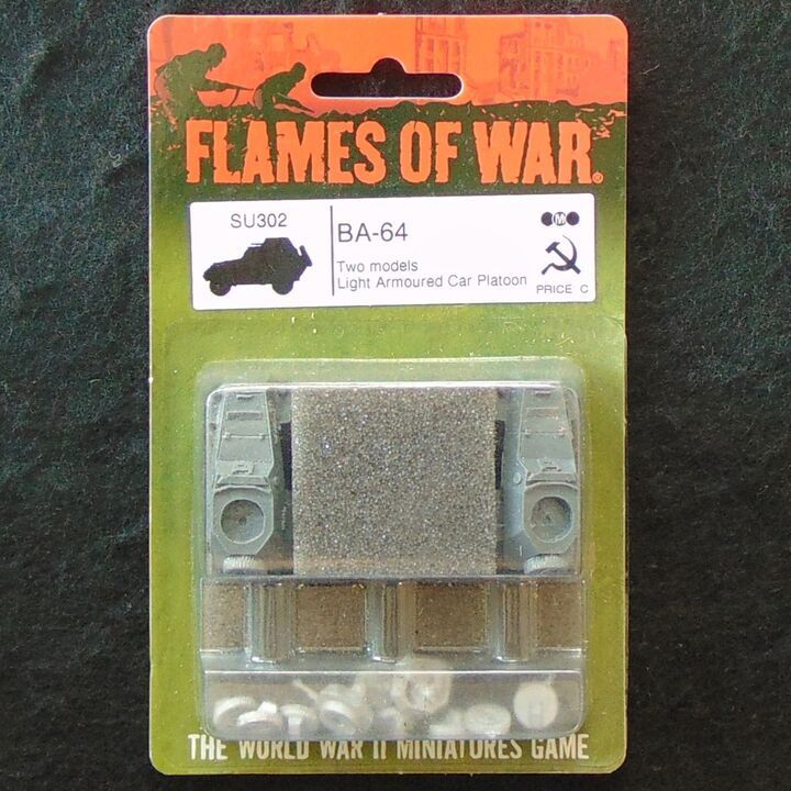 Battlefront Miniatures, WW2 - Soviet BA-64 Armoured Cars